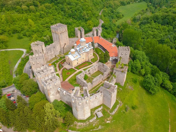 Monasterio Fortificado Manasija Serbia — Foto de Stock