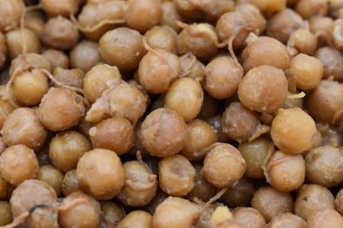 Güneydoğu Asya 'da geleneksel Myanmar, yağlı bezelye pişirdi. Kahvaltı tarifi. Yakın görünüm.