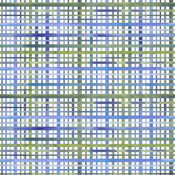 Niebiesko Zielona Klatka Białym Tle Projektowania Tekstyliów — Zdjęcie stockowe