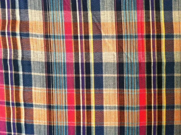 plaid Cotton fabric of colorful background and abstract texture