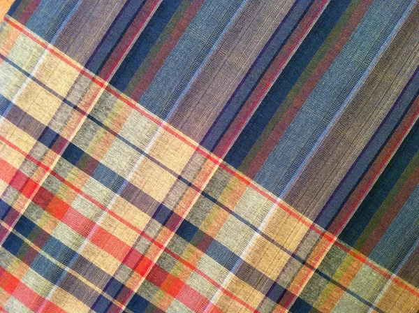 plaid Cotton fabric of colorful background and abstract texture