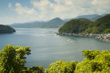 Amanohashidate yakınındaki kırsal manzara