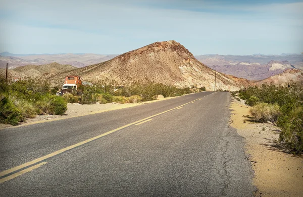 Дороги через пустелі, півдні штату Невада — стокове фото
