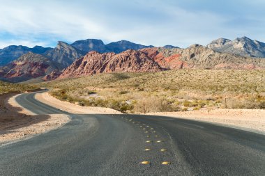 Red Rock Canyon koruma bölgesi devlet parkı, Nevada, yol bizi