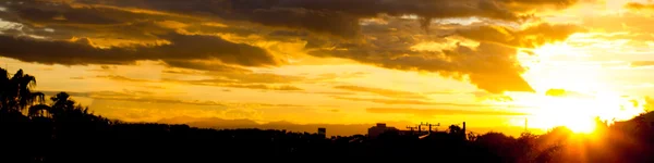 Panorama günbatımı Stok Fotoğraf