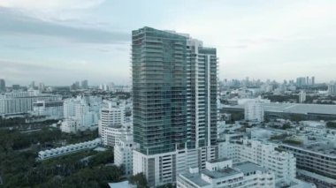 Panoramik Miami Sahil İHA görüntüsü