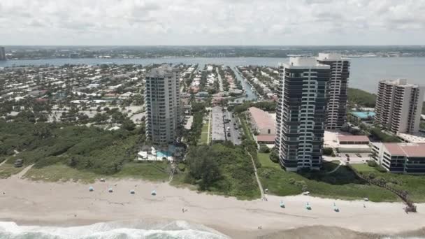 Video stylistic footage pantai Miami Beach — Stok Video