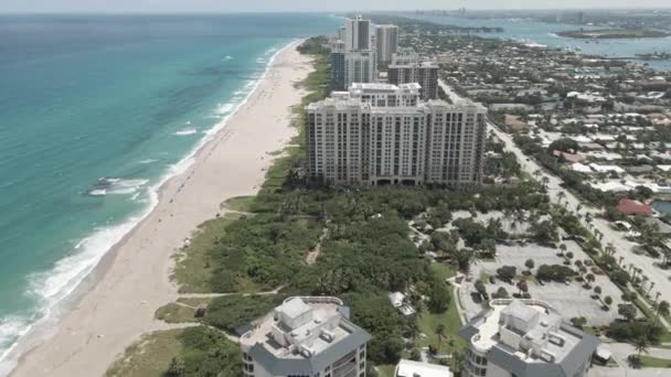 Imágenes panorámicas de la costa de Miami Beach — Vídeos de Stock