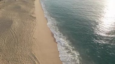 Sabah Pasifik Okyanusu Sahili Sinematik Görüntüleri 