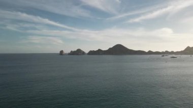 Cabo San Lucas 'ta harika bir sahil gün batımı