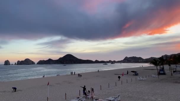 Drammatico tramonto timelapse a Cabo — Video Stock