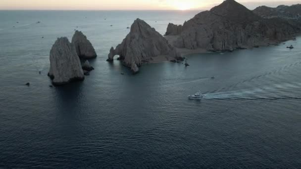 Cabo San Lucas vista al atardecer cinemática — Vídeo de stock