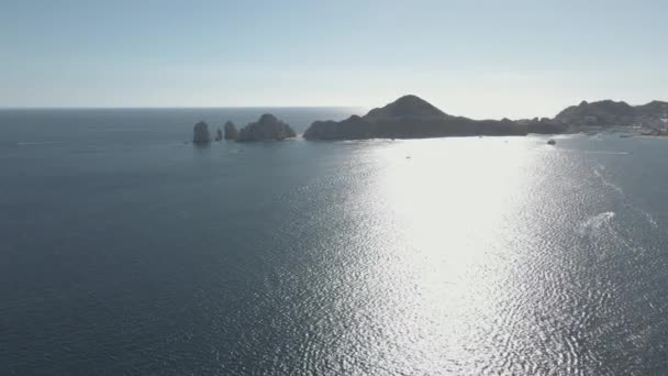 Pasifik Okyanusu üzerinde uçuş — Stok video