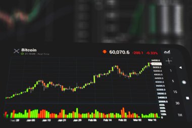 Şifreli döviz şeması. Bitcoin fiyatı 60.000 dolara kadar çıkıyor. Blok zinciri ve dijital para