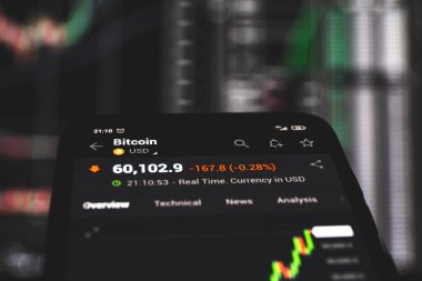 Şifreli döviz şeması. Bitcoin fiyatı 60.000 dolara kadar çıkıyor. Blok zinciri ve dijital para