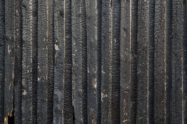 Schwarz Holz Textur Hintergrund Von Verbranntem Holz Holzstruktur Nach Brand — Stockfoto