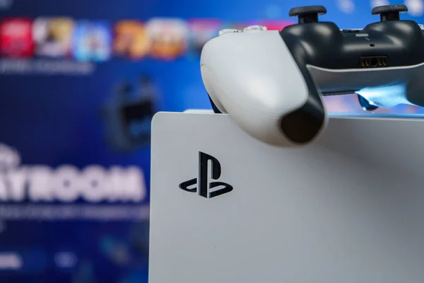 Sony Playstation Komputer Gier Nowej Generacji — Zdjęcie stockowe