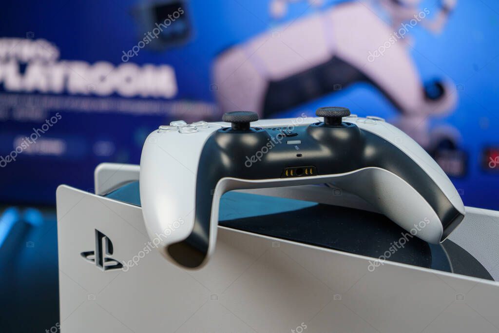 Sony PlayStation 5. New generation gaming computer