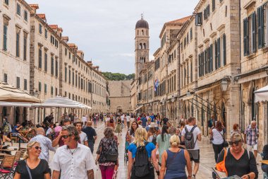 Dubrovnik is a city in Croatia fronting the Adriatic Sea. It's known for its Old Town called as Kings landing from TV series Game of thrones. clipart