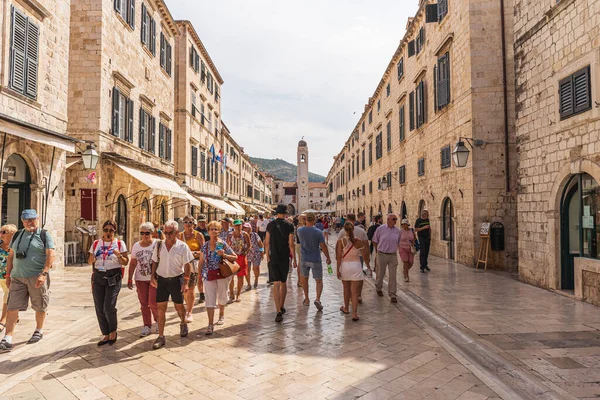 Ντουμπρόβνικ Είναι Μια Πόλη Στην Κροατία Που Συνορεύει Την Αδριατική — Φωτογραφία Αρχείου