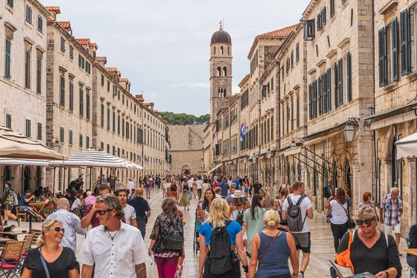 Dubrovnik Kaupunki Kroatiassa Edessä Adrianmeren Tunnetaan Old Town Nimeltään Kings — kuvapankkivalokuva