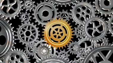 dönen metal Dişliler döngü