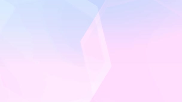 Weiche rosa blaue Kurven abstrakte Schleife — Stockvideo
