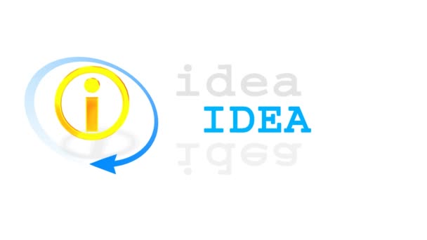 Idea koncepce projektu Design kresby — Stock video