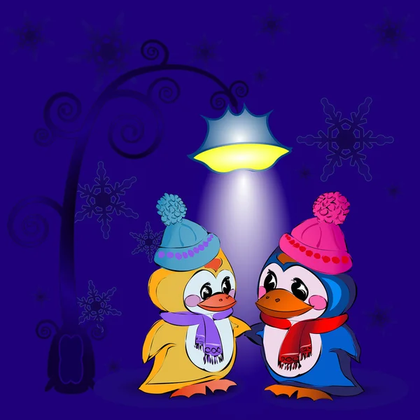 Yeni yıl arifesinde penguenler