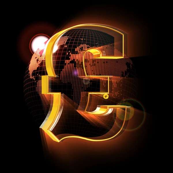 Pound işareti dünya üzerinde göster