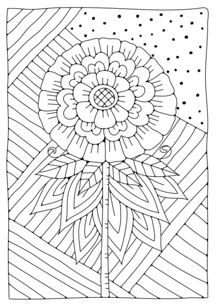 ภาพเวกเตอร าหร บระบายส นหล งแนวศ ลปะ ดอกไม ขนาดใหญ บนพ นหล — ภาพเวกเตอร์สต็อก