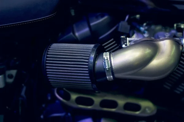Close-up filtro de ar da motocicleta . — Fotografia de Stock