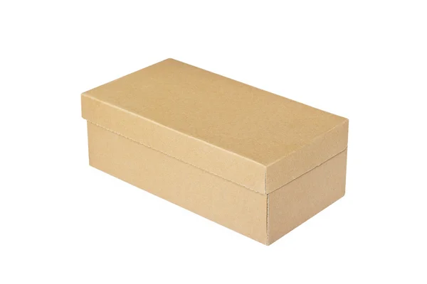 Cardboard box isolated on a white background — Stock Photo, Image