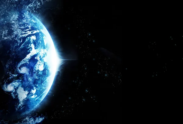 Tempête sur la planète Terre, texte vierge - Image originale de la NASA — Photo