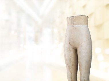 Eski terziler kukla, mankenler vintage showroom, Vintage ve pastel renkli