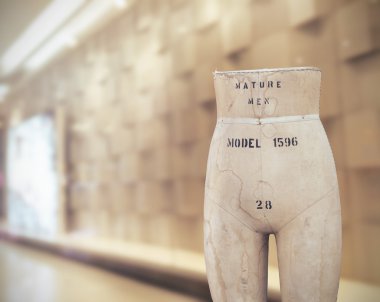 Eski terziler kukla, mankenler vintage showroom, Vintage renk
