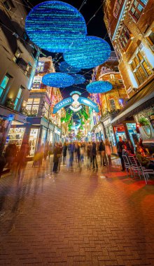 2019 'da Carnaby Noel süslemeleri, Soho, Londra