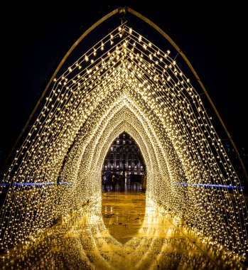 Londra 'da Noel ışıkları ve dekorasyonları.