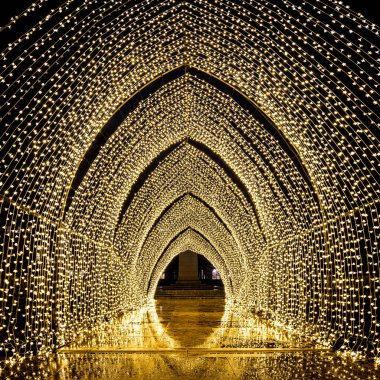 Londra 'da Noel ışıkları ve dekorasyonları.