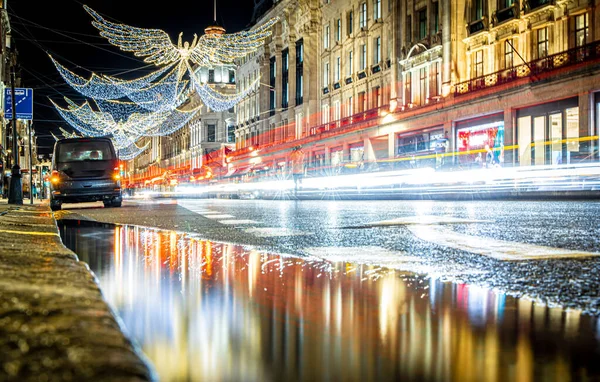 Regent Street Vid Juletid London Storbritannien — Stockfoto