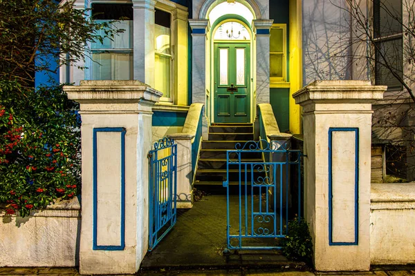 Notting Hill Noite Londres Reino Unido — Fotografia de Stock