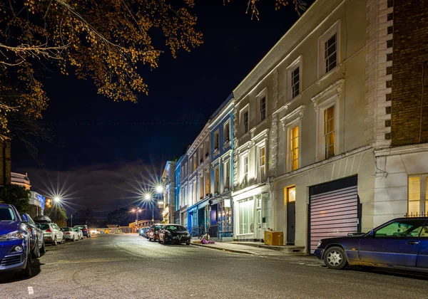 Área Residencial Primrose Hill Noite Londres — Fotografia de Stock