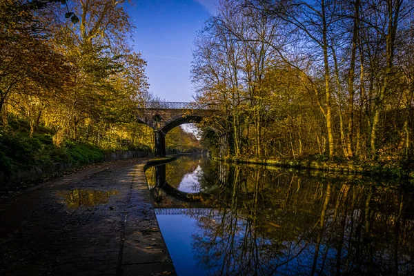 Canal Camden Dans Nuit Londres — Photo