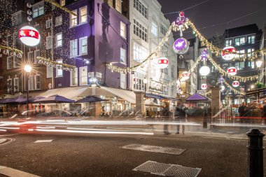 Marylebone Noel için dekore edildi, Londra