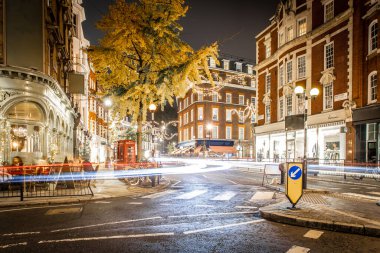 Marylebone Noel için dekore edildi, Londra