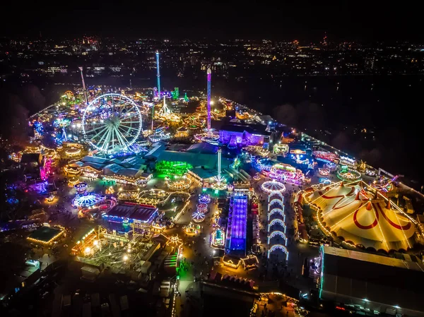 Vista Aérea Feria Navidad Hyde Park Londres —  Fotos de Stock