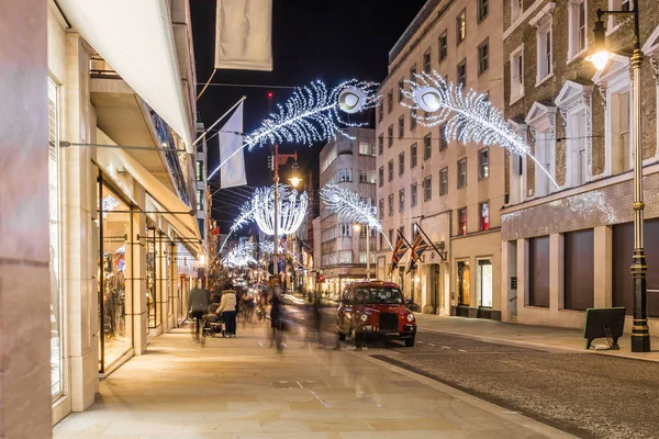 ロンドン中心部のクリスマスライト イギリス — ストック写真