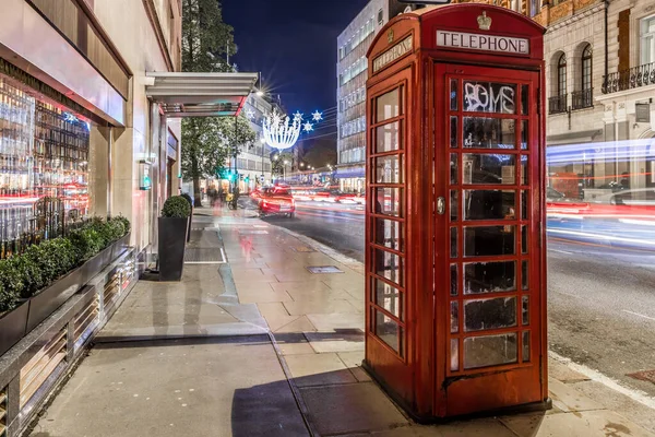 Światła Świąteczne Centrum Londynu Wielka Brytania — Zdjęcie stockowe