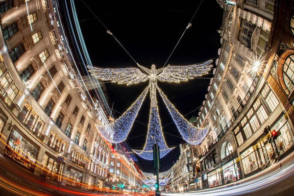 Calle Regent Decorada Para Navidad — Foto de Stock