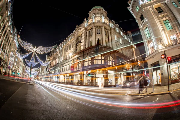 Regent Street Decorated Christmas — Stock Photo, Image